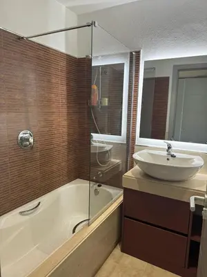 Un baño de Apartamento Lujo A4 Golf Resort, Valle del Este