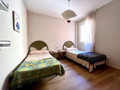 Cama o camas de una habitación en Apartamento acogedor con vistas
