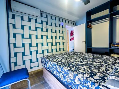 Cama o camas de una habitación en Apartamentos Nirvana y Averno