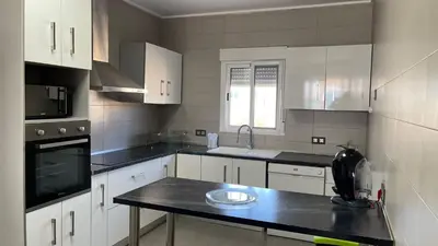 Una cocina o zona de cocina en Casa con acceso directo a la playa de Mojácar