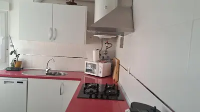 Una cocina o zona de cocina en Aguadulce Beach