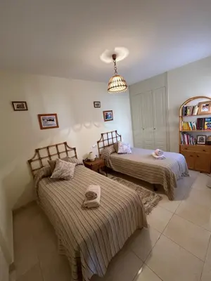 Cama o camas de una habitación en Fabuloso apartamento en Marina de la Torre