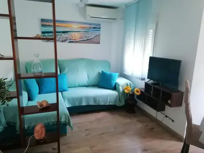 Una televisión o centro de entretenimiento en Casa Paraiso
