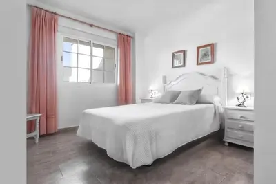 Cama o camas de una habitación en Casa SolyMar - Indalmar SJ