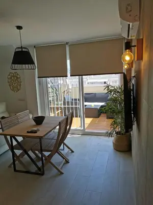 Un balcón o terraza de Ático en Roquetas de mar