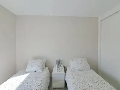 Cama o camas de una habitación en Ático obra nueva Magna Vera- El Playazo
