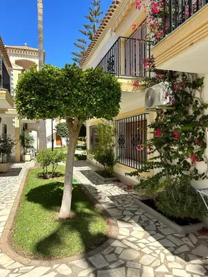 Jardín al aire libre en Apartamento Verano Azul