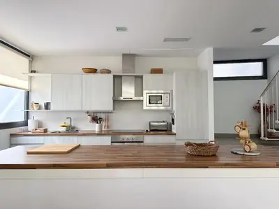 Una cocina o zona de cocina en La Bonita Agua Amarga