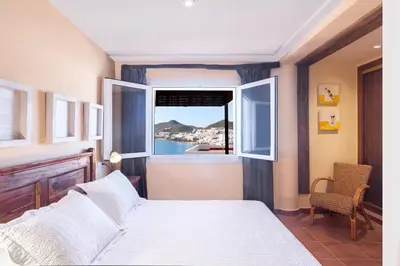 Cama o camas de una habitación en Casa Las Salinas - San José