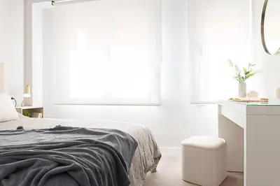 Cama o camas de una habitación en Apartamento Catedral