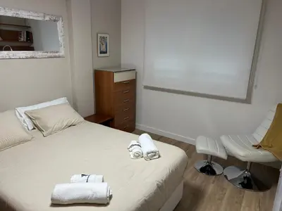Cama o camas de una habitación en San Miguel