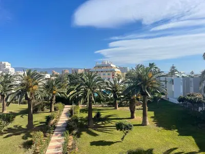 Jardín al aire libre en Apartamento Studio al Mar R&R