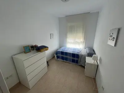 Cama o camas de una habitación en Aguadulce SOL y PLAYA- A/C