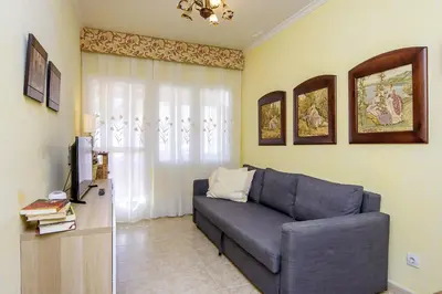 Zona de estar de Águilas Delicias Piscina Wifi AC Parking Gratis