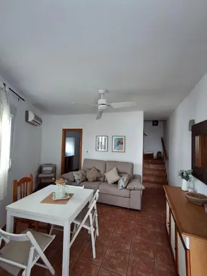Zona de estar de Duplex Barbados Aguamarga