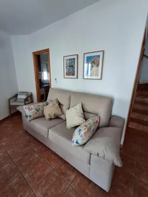 Zona de estar de Duplex Barbados Aguamarga