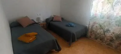 Zona de estar de adosado con piscina en Cabo de Gata 6p