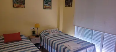 Cama o camas de una habitación en Escapada de tranquilidad junto al Cabo Cope