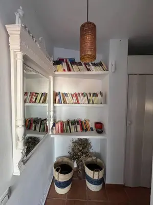 Biblioteca en el apartamento