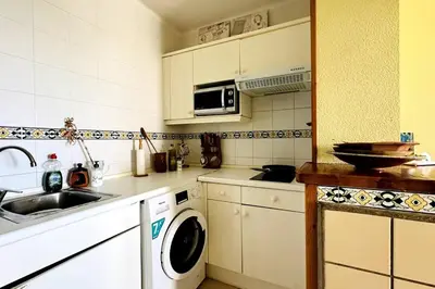 Una cocina o zona de cocina en Almerimar Seaside Flat