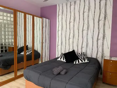 Cama o camas de una habitación en Apartamento CostaSol