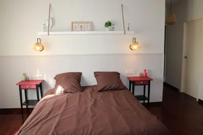 Cama o camas de una habitación en Casa La Vuelta