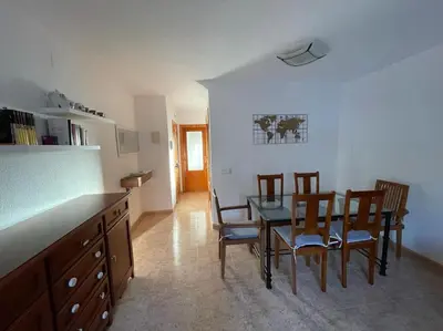 Una cocina o zona de cocina en adosado con piscina en Cabo de Gata 4p