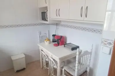 Una cocina o zona de cocina en adosado con piscina en Cabo de Gata 4p