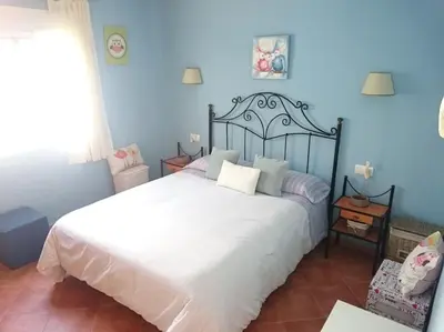 Cama o camas de una habitación en Casa La Calilla