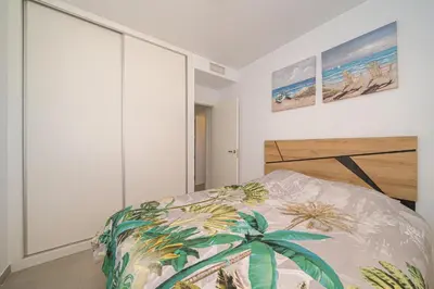 Cama o camas de una habitación en Tortuga Marina