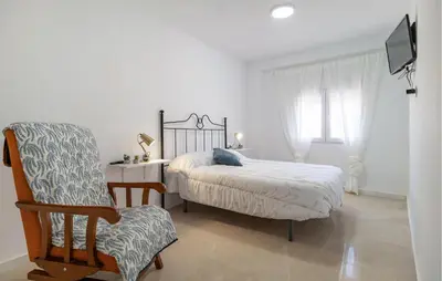 Cama o camas de una habitación en Apartamento En Almería