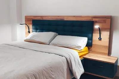 Cama o camas de una habitación en Ático luminoso con terraza.