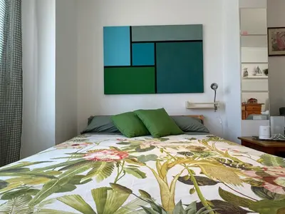 Cama o camas de una habitación en Apartamento La Aldea de Puerto Rey 2 - Vera Playa