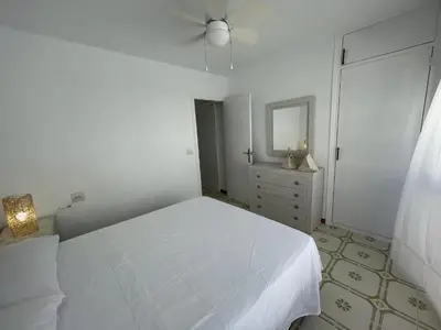 Cama o camas de una habitación en Calabardina Playa 2 con Wifi y aire acondicionado