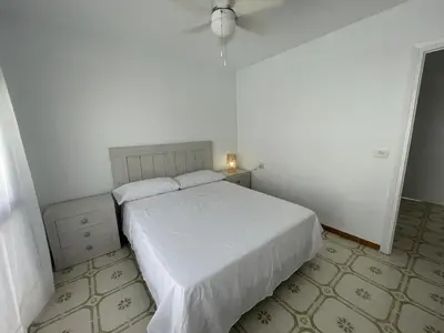 Cama o camas de una habitación en Calabardina Playa 2 con Wifi y aire acondicionado
