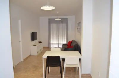 Una televisión o centro de entretenimiento en Casa Anita