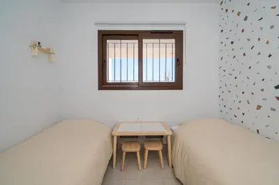 Cama o camas de una habitación en Alegria