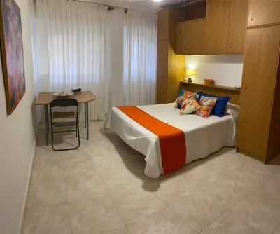 Cama o camas de una habitación en Casa del Carmen