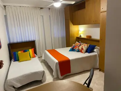 Cama o camas de una habitación en Casa del Carmen