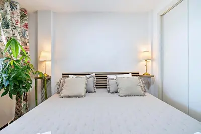 Cama o camas de una habitación en Vista del Mar Residencial