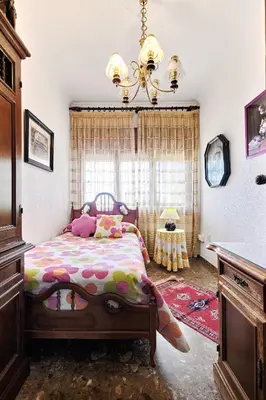 Cama o camas de una habitación en Villa en Lorca Piscina Vistas Terraza y Barbacoa-Venta Ruizo