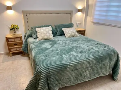 Cama o camas de una habitación en Piso en el corazón de Águilas
