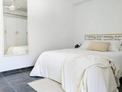 Cama o camas de una habitación en La Casa de Tobías - Puerto Deportivo de Aguadulce