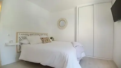 Cama o camas de una habitación en La Casa de Tobías - Puerto Deportivo de Aguadulce