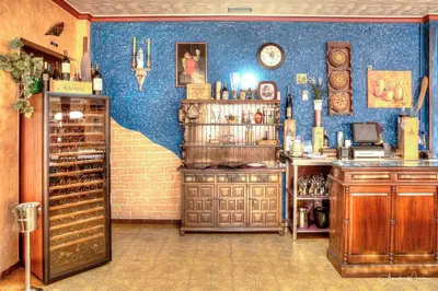 El salón o zona de bar de Venta de Terreros