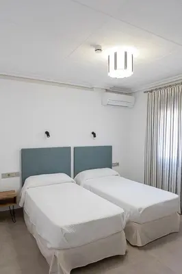 Cama o camas de una habitación en Venta de Terreros