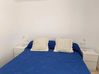 Cama o camas de una habitación en Vera Natura Apartamento Esperanza