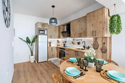 Una cocina o zona de cocina en APARTAMENTO BELLAVISTA beach