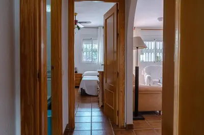 Cama o camas de una habitación en Casa Isla - Indalmar San José