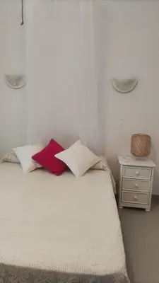 Cama o camas de una habitación en Appartement VERA PLAYA, Vera Coast, ANDALOUSIE